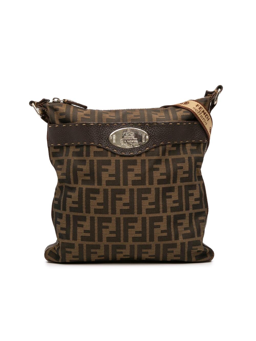 Fendi Zucca Canvas Selleria Crossbody #358557F61B